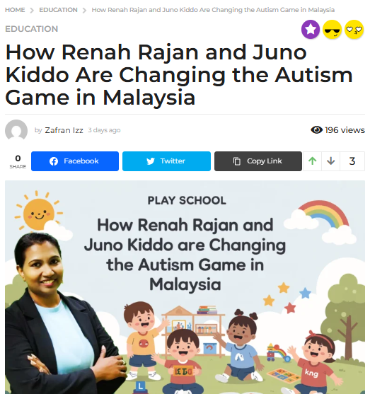 Juno Kiddo featured in Malayznbeat magazine